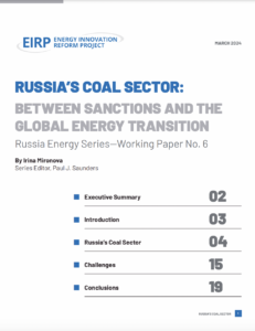 Russia’s Coal Sector: Between Sanctions and the Global Energy Transition